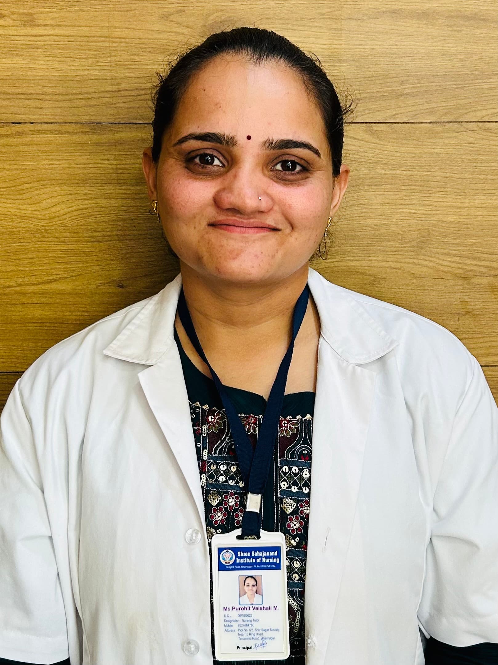 MS. VAISHALI MANOJBHAI PUROHIT